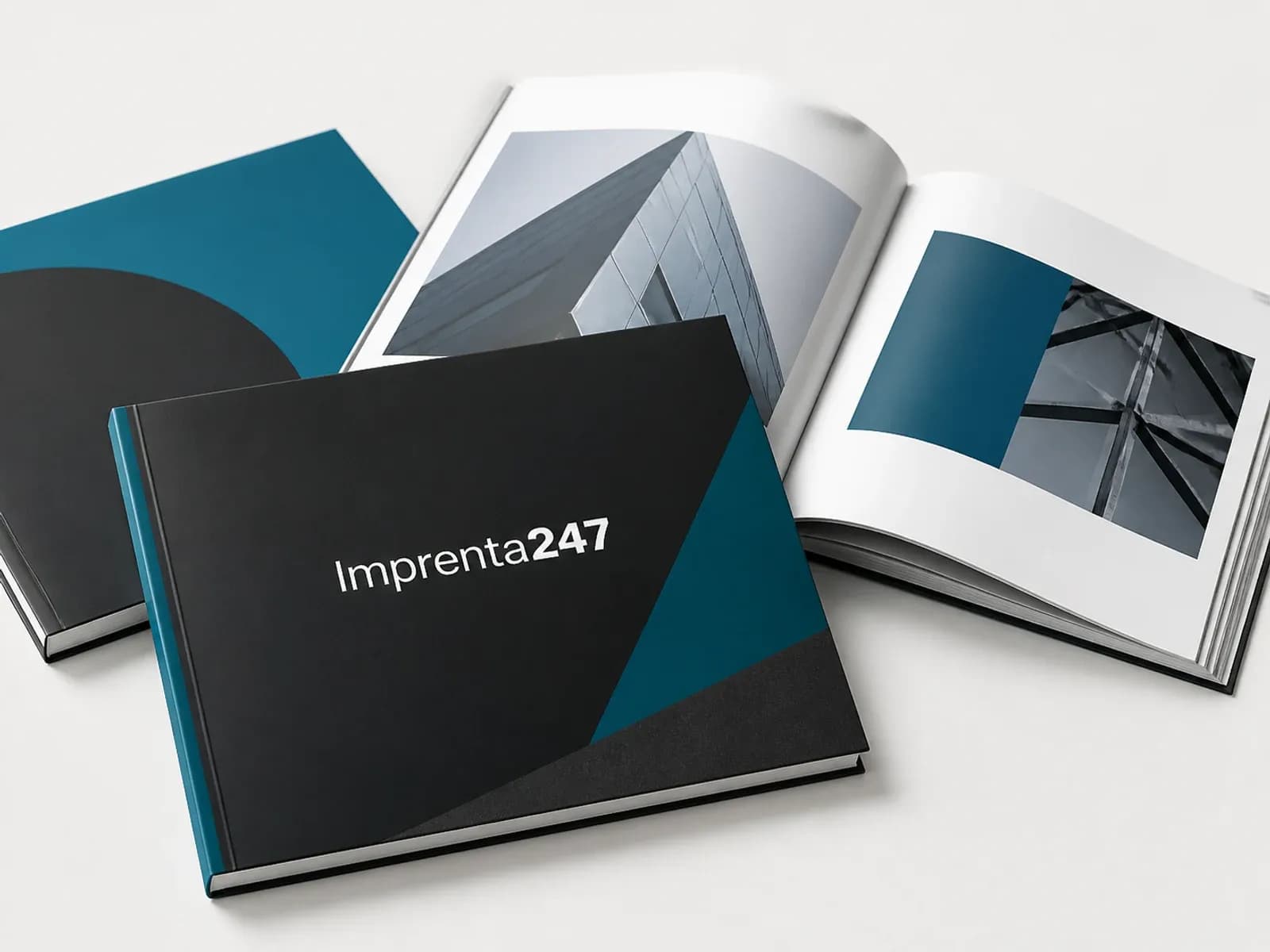 Catálogos corporativos impresos con la marca Imprenta247